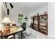 Bright home office with large desk and ample storage at 6273 Winding Pine Dr, Nokomis, FL 34275