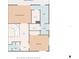 Two-story floor plan, primary bedroom with walk-in closet and bath at 7056 Hawks Harbor Cir, Bradenton, FL 34207