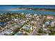 Aerial view showing home with pool in Longbeach at 711 Russell St, Longboat Key, FL 34228