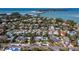 Aerial view of Longbeach neighborhood near the water at 711 Russell St, Longboat Key, FL 34228