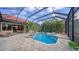 Private screened-in pool and patio area at 8122 Lone Tree Gln, Lakewood Ranch, FL 34202