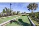 Landscaped bocce ball court at 8144 Moonbeam Ave, Sarasota, FL 34241