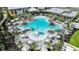 Expansive resort-style pool with lounge area at 8144 Moonbeam Ave, Sarasota, FL 34241