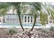 Inviting pool area framed by tropical plants at 904 Hunter Ln, Tarpon Springs, FL 34689