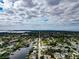 Aerial view of waterfront homes and community at 905 69Th Nw St, Bradenton, FL 34209