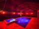 Enclosed pool and spa with lighting at 10916 Copperlefe Dr, Bradenton, FL 34212