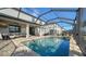 Screened pool and spa with spacious patio at 10916 Copperlefe Dr, Bradenton, FL 34212