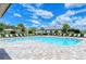 Inviting community pool with plenty of lounge chairs at 10916 Copperlefe Dr, Bradenton, FL 34212
