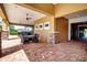 Covered patio area near the community pool at 11728 Meadowgate Pl, Bradenton, FL 34211