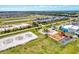 Aerial view of a community park with volleyball courts and playground at 16257 S Port Harbor Blvd, Port Charlotte, FL 33953