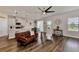 Open concept kitchen with stainless steel appliances and an island at 16257 S Port Harbor Blvd, Port Charlotte, FL 33953