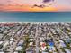 Aerial view of beach town home with pool, close to the beach at 306 66Th St, Holmes Beach, FL 34217