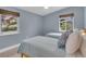 Guest bedroom with two twin beds and a window view at 306 66Th St, Holmes Beach, FL 34217