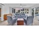 Gathering room with pool view and comfortable seating at 306 66Th St, Holmes Beach, FL 34217