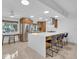 Spacious kitchen with white countertops and wood cabinets at 306 66Th St, Holmes Beach, FL 34217