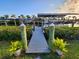 Private boat dock on calm waters at 4430 Wynkoop Cir, Port Charlotte, FL 33948
