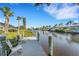 Relaxing waterfront dock with seating for enjoying the view at 4430 Wynkoop Cir, Port Charlotte, FL 33948
