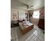 Bedroom with double bed and tiled floor at 4444 Los Rios St, North Port, FL 34287