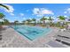 Lap pool with plenty of lounge chairs at 4886 Seafoam Trl, Bradenton, FL 34211