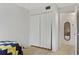 Bedroom with a closet and access to the bathroom at 5889 Canal Dr # I4, Bradenton, FL 34207