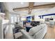 Spacious living area with fireplace and comfortable seating at 7139 Tamworth Pkwy, Sarasota, FL 34241