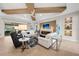 Spacious living room with a fireplace and comfortable seating at 7139 Tamworth Pkwy, Sarasota, FL 34241