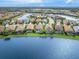 Aerial view of a luxury waterfront community at 7220 Whittlebury Trl, Lakewood Ranch, FL 34202