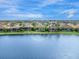 Aerial view of a waterfront home in a luxury community at 7220 Whittlebury Trl, Lakewood Ranch, FL 34202