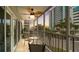 Private screened balcony overlooking the community at 800 Benjamin Franklin Dr # 202, Sarasota, FL 34236
