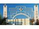 Sarasota Bayfront entrance arch, with modern buildings visible in background at 800 Benjamin Franklin Dr # 202, Sarasota, FL 34236