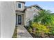 Elegant front door entrance with decorative glass at 8273 Shooting Star Rd, Sarasota, FL 34241