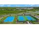 Newly renovated tennis and basketball courts at 8273 Shooting Star Rd, Sarasota, FL 34241