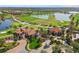 Aerial view of luxury homes and golf course community at 10031 Crooked Creek Dr # 201, Venice, FL 34293