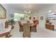 Spacious dining area with a view into the kitchen at 1105 Gondola Park Dr # 1105, Venice, FL 34292