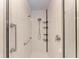 Clean shower with glass enclosure and multiple shower heads at 1105 Gondola Park Dr # 1105, Venice, FL 34292