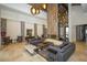 Elegant lobby with comfortable seating and fireplace at 12785 Fontana Loop, Bradenton, FL 34211