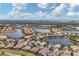 Aerial view of luxury homes and waterways at 16007 Castle Park Ter, Lakewood Ranch, FL 34202