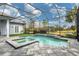 Inviting pool and spa with screened enclosure at 16007 Castle Park Ter, Lakewood Ranch, FL 34202