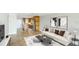 Living room with open concept kitchen and neutral color palette at 1608 Stickney Point Rd # 1608-102, Sarasota, FL 34231