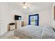 Bedroom with TV and dresser at 2906 Captains Ct, Palmetto, FL 34221