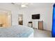 Bedroom with view of living room at 2906 Captains Ct, Palmetto, FL 34221