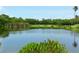 Serene golf course view with pond and lush greenery at 2906 Captains Ct, Palmetto, FL 34221