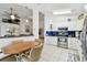 Bright kitchen with stainless steel appliances and blue tile backsplash at 2906 Captains Ct, Palmetto, FL 34221