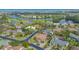 Aerial view of a waterfront home in a luxury community at 3318 Bayou Sound, Longboat Key, FL 34228
