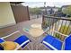 Spacious balcony overlooking community with seating at 3333 Ramblewood Ct, Sarasota, FL 34237