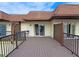 Large balcony with composite decking and railings at 3333 Ramblewood Ct, Sarasota, FL 34237