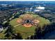 Aerial view of a four-diamond baseball complex at 408 Golden Harbour Trl, Bradenton, FL 34212