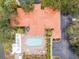 Overhead view of pool and spa with surrounding patio at 4216 Central Sarasota Pkwy # 1326, Sarasota, FL 34238