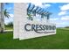 Community entrance sign for Cresswind Lakewood Ranch at 4947 Surfside Cir, Bradenton, FL 34211