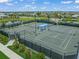 Well-maintained tennis courts in a residential community at 4947 Surfside Cir, Bradenton, FL 34211